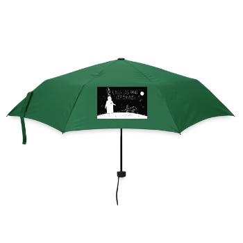 Lass los und vertraue. - Regenschirm (klein) - Flaschengrün - Vorne