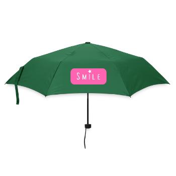 Smile - Regenschirm (klein) - Flaschengrün - Vorne