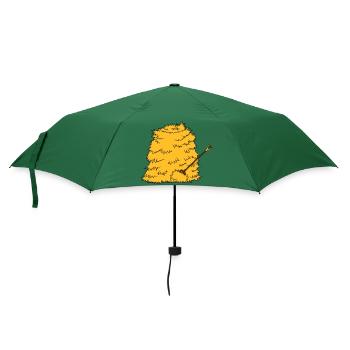 Mistgabel Strohberg Heugabel - Regenschirm (klein) - Flaschengrün - Vorne