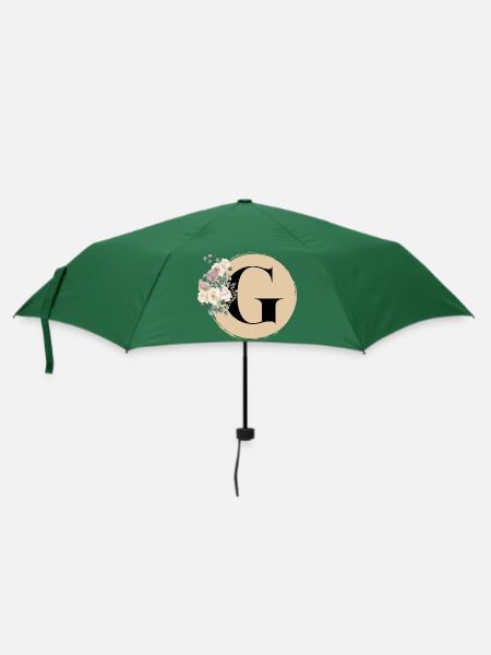 Buchstabe G - Regenschirm (klein) - Flaschengrün
