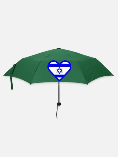 Israel - Regenschirm (klein) - Flaschengrün