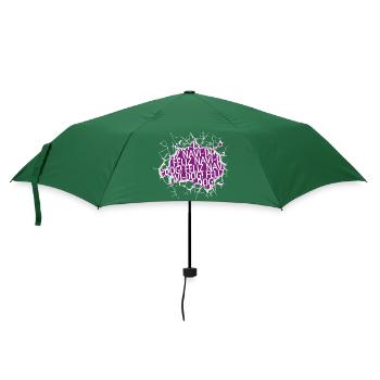 beagle dog gift animal welfare statement owner - Regenschirm (klein) - Flaschengrün - Vorne