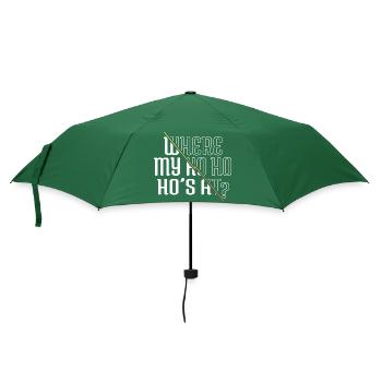 bubaprints santa sayings awkward quote bodybuilder - Regenschirm (klein) - Flaschengrün - Vorne