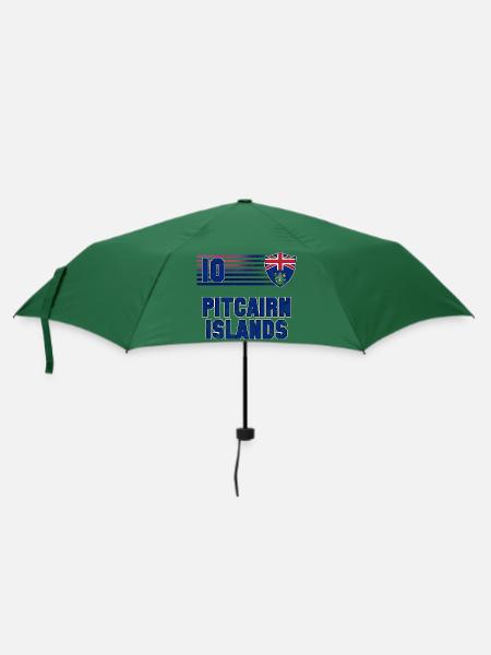 Pitcairninseln Fußball Mannschaft - Regenschirm (klein) - Flaschengrün