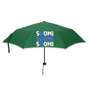 Englisches Wort Flagge - Regenschirm (klein) - Flaschengrün - Vorne