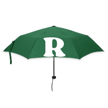 Buchstabe r - Regenschirm (klein) - Flaschengrün - Vorne