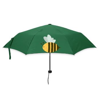 Süße Biene - Regenschirm (klein) - Flaschengrün - Vorne