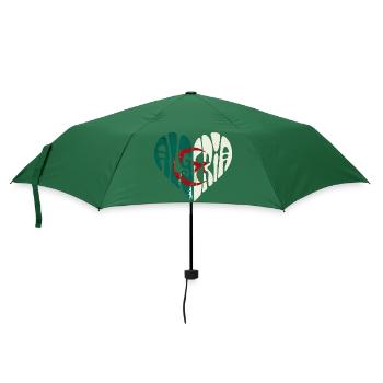 Algerien in meinem Herzen - Regenschirm (klein) - Flaschengrün - Vorne