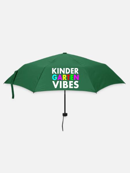 kindergarten vibes - Regenschirm (klein) - Flaschengrün