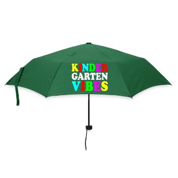 kindergarten vibes - Regenschirm (klein) - Flaschengrün - Vorne