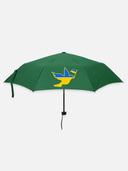 Ukraine - Regenschirm (klein) - Flaschengrün