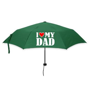 I love my dad - Regenschirm (klein) - Flaschengrün - Vorne