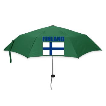 Finnland - Regenschirm (klein) - Flaschengrün - Vorne