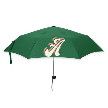 Buchstabe A - Regenschirm (klein) - Flaschengrün - Vorne
