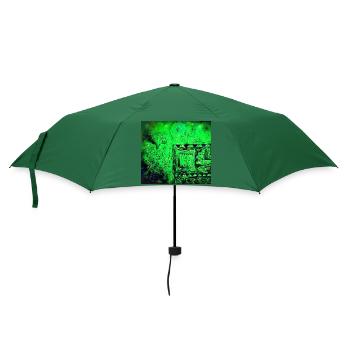 Afghanischer Traum - Regenschirm (klein) - Flaschengrün - Vorne