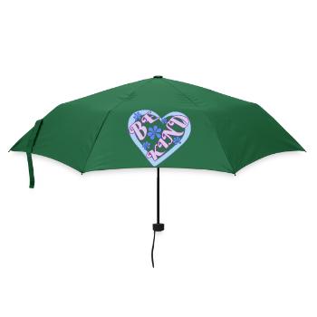 Sei freundlich - Regenschirm (klein) - Flaschengrün - Vorne