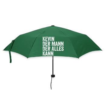 Kevin Der Mann Der Alles Kann Vorname Kevin - Regenschirm (klein) - Flaschengrün - Vorne