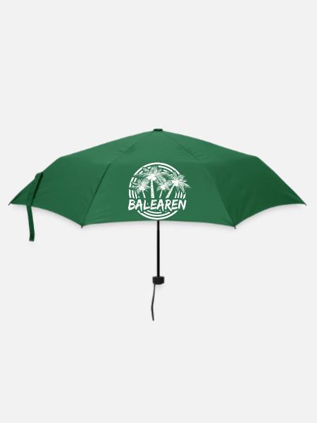Urlaub Balearen - Regenschirm (klein) - Flaschengrün
