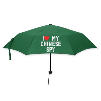 Ich liebe meinen chinesischen Spion - Regenschirm (klein) - Flaschengrün - Vorne