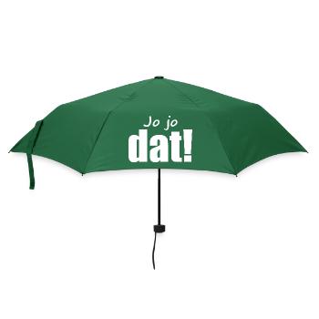 Kölsch - Dialekt - Spruch - Regenschirm (klein) - Flaschengrün - Vorne