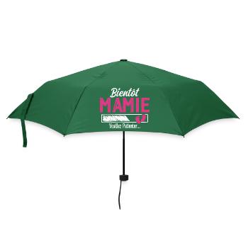 Bald Oma Zukünftige Großmutter - Regenschirm (klein) - Flaschengrün - Vorne