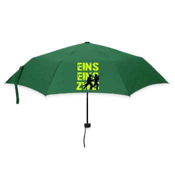 Feuerwehr 112 Freiwillige Feuerwehr ehrenamt - Regenschirm (klein) - Flaschengrün - Vorne