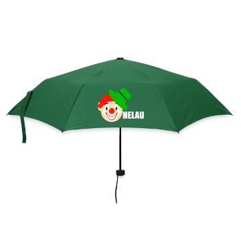 Clown sagt helau - Regenschirm (klein) - Flaschengrün - Vorne
