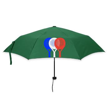 Padel-Frankreich2 - Regenschirm (klein) - Flaschengrün - Vorne