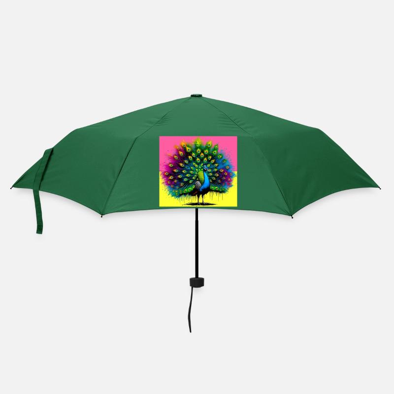 peacock - Umbrella (small) - bottlegreen