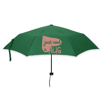 Umarmung Motivation Herz - Regenschirm (klein) - Flaschengrün - Vorne