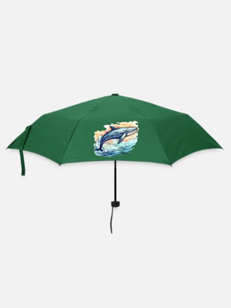 Wal - Regenschirm (klein) - Flaschengrün