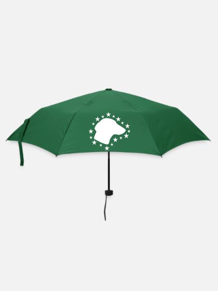 Dackel - Regenschirm (klein) - Flaschengrün