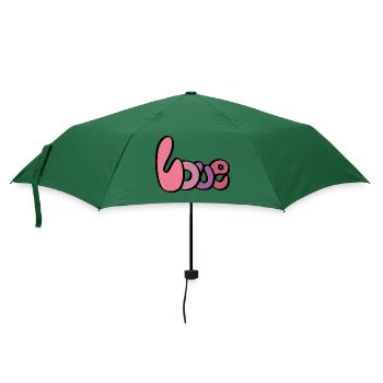 Me My Valentine - Regenschirm (klein) - Flaschengrün - Vorne