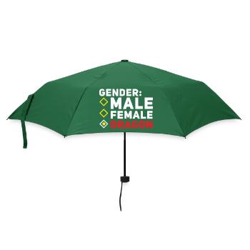 Male Female Dragon Non Binary Pride For LGBTQ - Regenschirm (klein) - Flaschengrün - Vorne