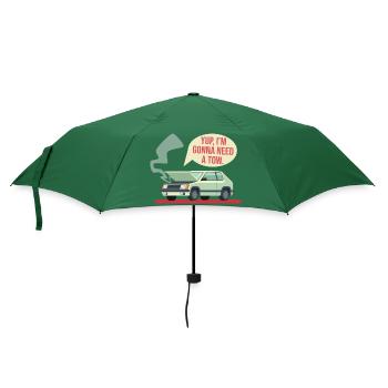 Abschleppdienst Autopanne abschleppen - Regenschirm (klein) - Flaschengrün - Vorne