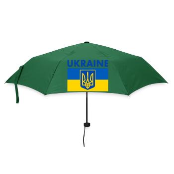 Ukraine - Regenschirm (klein) - Flaschengrün - Vorne
