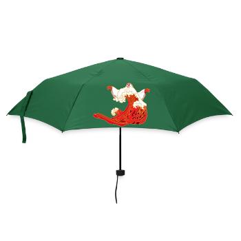 Halloween Gespenst - Regenschirm (klein) - Flaschengrün - Vorne