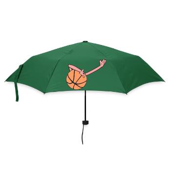 Dab Basketball - Regenschirm (klein) - Flaschengrün - Vorne