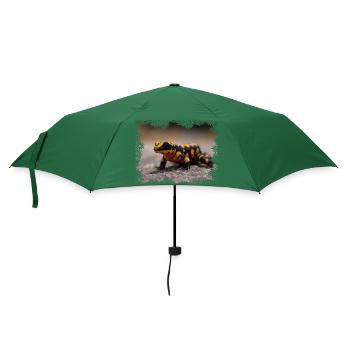 Der Feuersalamander, es gibt ihn noch vereinzelt - Regenschirm (klein) - Flaschengrün - Vorne