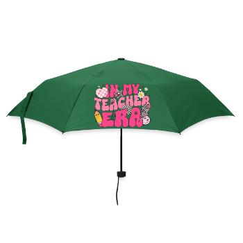 In meiner Lehrerzeit Erster Schultag - Regenschirm (klein) - Flaschengrün - Vorne
