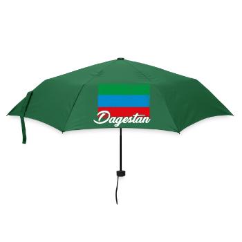 Dagestanisch Flagge Dagestan Adler Urlaub - Regenschirm (klein) - Flaschengrün - Vorne