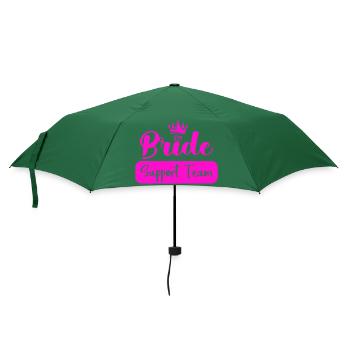 bride support team - Regenschirm (klein) - Flaschengrün - Vorne