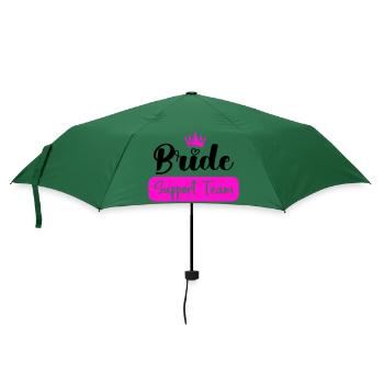 bride support team - Regenschirm (klein) - Flaschengrün - Vorne