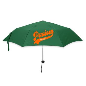 Niederländische Rentenleistung 2027 - Regenschirm (klein) - Flaschengrün - Vorne