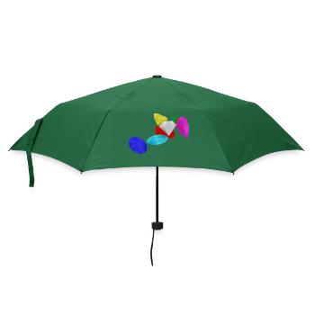 Edelsteine - Regenschirm (klein) - Flaschengrün - Vorne