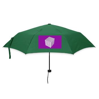 Würfel - Regenschirm (klein) - Flaschengrün - Vorne