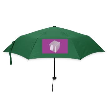 Würfel - Regenschirm (klein) - Flaschengrün - Vorne
