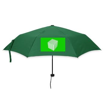 Würfel - Regenschirm (klein) - Flaschengrün - Vorne