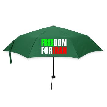 Freedom for iran - Regenschirm (klein) - Flaschengrün - Vorne