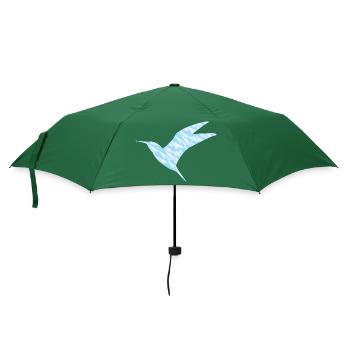 Vogel in den Wolken - Regenschirm (klein) - Flaschengrün - Vorne